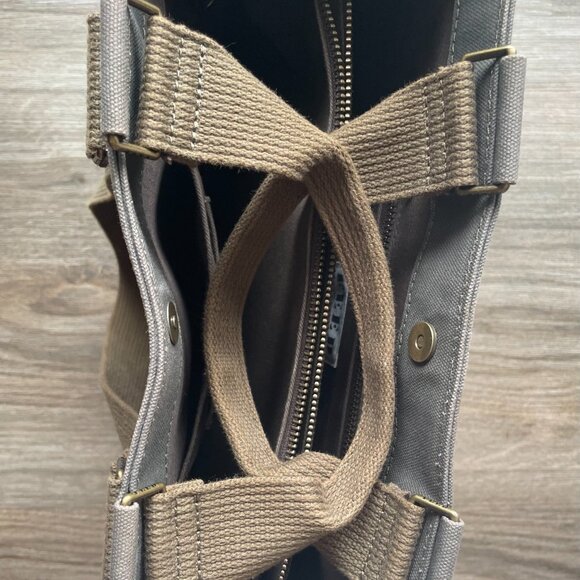 FEED brand Canvas Work Bag/Tote - Army Green $80 - Picture 10 of 14